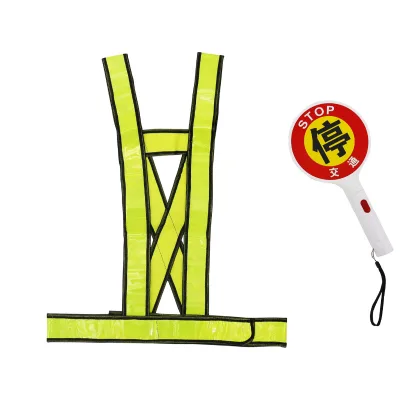 2021 New Style Fluorescent Green Color Reflective Elastic Strap Safety Vest Belt for Outside Running Safety Reflective Vest