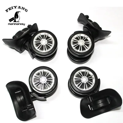 Strong Suitcase Corner Wheel Good Quality Hard Luggage Spinner Brake Wheels Trolley Luggage Replacement Wheel