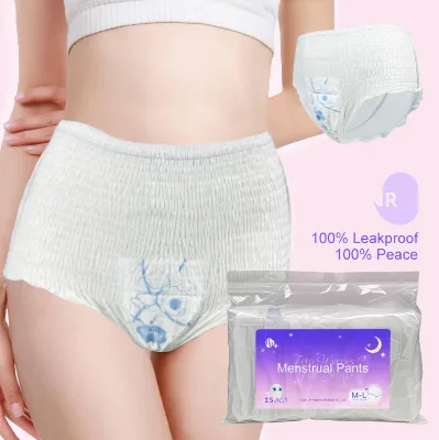 Disposable Menstrual Pants M XL Size High Absorbency Overnight Period Underwear Leak Proof Soft Pants for Women Heavy Flow