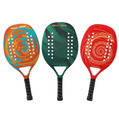 Hot Sale Custom Beach Tennis Racket Carbon Material Matte Surface for Competition, Training