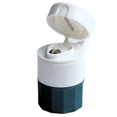 Hejia HJ882 4 in 1 Portable Plastic Pill Crusher/Cutter/Splitter/Grinder with Storage Box Made in Guangdong China