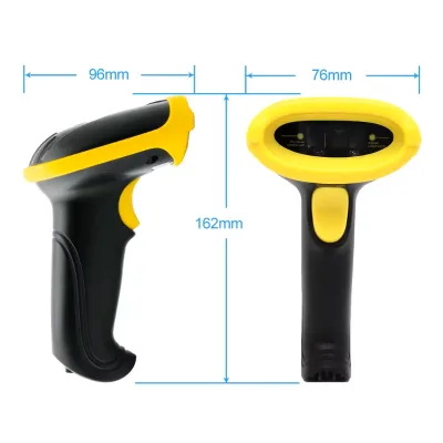 High-Performance A4 Max 1D 2D Barcode Scanner Wireless BT USB Laser for Android Linux Supermarkets Industrial Use New Scanner