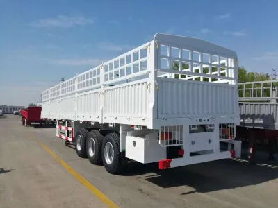 Chinese Semi-trailers Flatbed Curtain Lowbed Semi-trailer Heavy Duty I Beam Flatbed Bulk Goods Transport Trailer