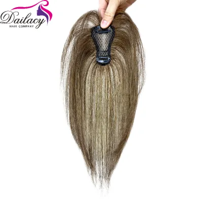 18/613# Beauty salon supply 5*8 machine made human hair women toupee replacement hair stysem
