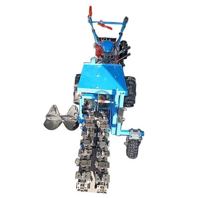 Manufacturer Diesel Gasoline Engine Soil Trencher Digging Trench Machine