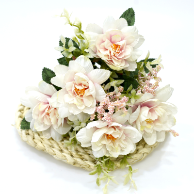 O-X338 Hot Sale Hot Selling Wedding Decorations Faux Dendrobium Orchid Plants Silk Flower Bouquet Artificial Orchid Fake Orchid