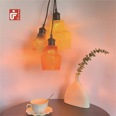 Home Decoration Living Dining Room Hanging Lamp  3 Heads Chandelier 3D Lamp Different Sizes