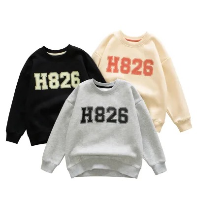 6-15 Years Teenager Winter Custom Kids Warm Tops Boys and Girls Clothes Sweatshirt