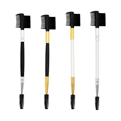 Hot Sale 3 in 1 Double-Sided Eyelash Comb Eyebrow Brush Comb Eyebrow Lash Shaper Tool Style Edge Brush Private Label