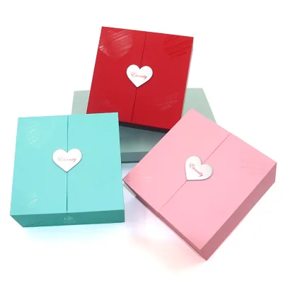 AYOYO New Modern Double Door Lift Red Pink Rose Perfume Gift Valentine's Day Surprise Double Layer Soap Flower Jewelry Box