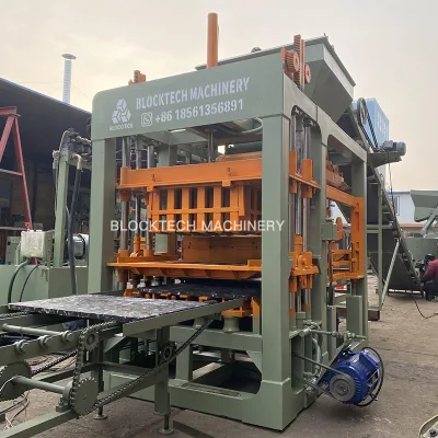 Hydraulic Automatic Building Model Hollow Block Making Machine Hourdi Brick Machinery Price List QT4-15 Pave Block Machine