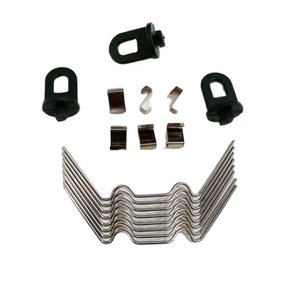 Glazing Clips Glazed Clamps Stainless Steel W-Wire Use Fittings for Aluminium Greenhouse Strong Holding Clamps Greenhouse Fixin