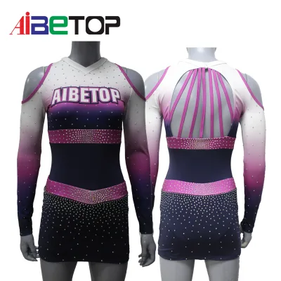 Thermal Effect Adult Factory Customized Cheerleading Costume Campus Cheer Party Cheerleading Uniform