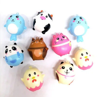 Wowei 4-10CM Kawaii Squishy Food Slow Rising Bread Cake Donut Cute Animal Toys for Children Stress Relief Toys Random Style