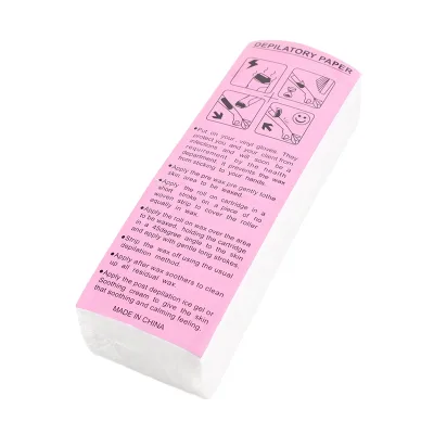 High Quality Customizable Professional Disposable Nonwoven Fabric Wax Strips 7*20 CM 70gsm 100pcs White Angelina Salon Home Body