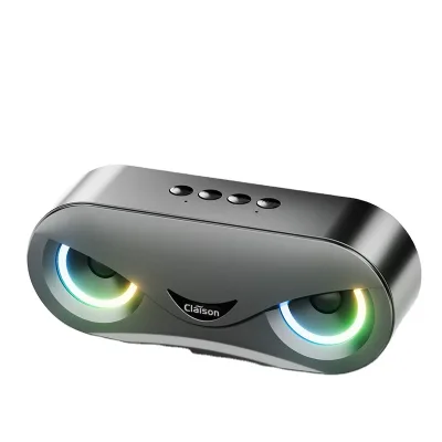 M6 for V5.3 Speaker IPX4 Waterproof Wireless Desktop Portable High Volume Subwoofer RGB LED Lighting Card-Inserting