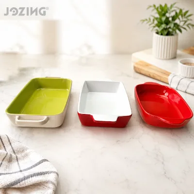 Wholesale Ceramic Baking Dish Factory Direct Colorful Pan Roasting Dish for Hotel Restaurant Supplies Bulk