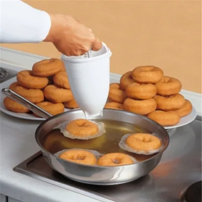 2021 Plastic Donut Maker Machine Mold DIY Tool Kitchen Pastry Making Bakeware, Plastic Pastry Donut Maker Mold