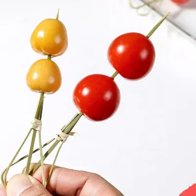 Eco-Friendly Disposable Heart-Shaped Bamboo Toothpicks (7cm/9cm/10.5cm) Durable Biodegradable Food & Bar Accessories