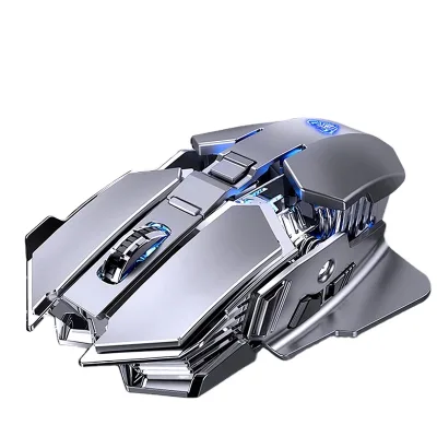 Wolf Spider SC300 2.4GHz Wireless USB Optical Sensor Right-Handed 6-Button Backlit Rechargeable Gaming Mouse for Laptop/Desktop