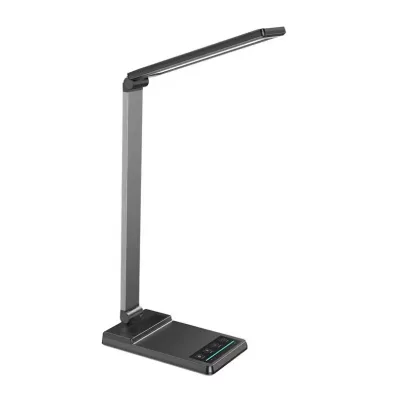 15W Wireless Charger Aluminum Alloy Desk Lamp PD QC3.0 2USB Type-C Touch Control Adjustable LED Reading Light Auto Timer