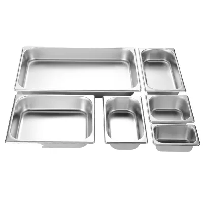 Golden Key Stainless Steel 304/201 Square GN 1/2 Pan New American Style Reliable Quality Wholesale Food Container