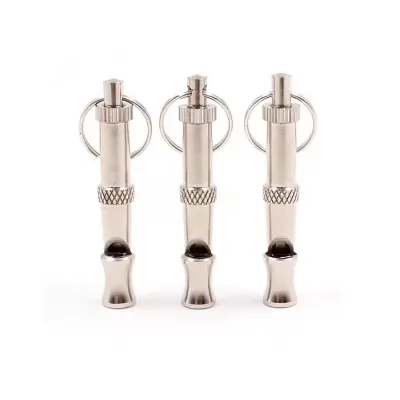 Multi-function Portable Sliver Detachable Whistle for Training Pets