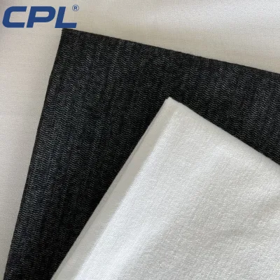 Anshan Wholesale Best Quality One Side Brushed Sewing Glue Layer Interlining