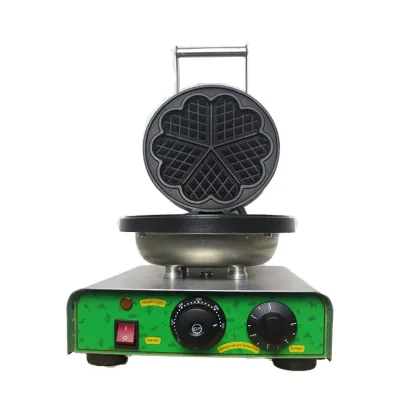 Commercial Peach/Heart Shape Waffle Maker /Enameled Surface Waffle Making Machine