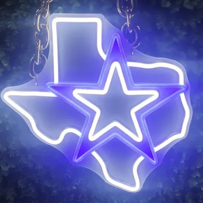 Dallas Cowboys Plastic LED Neon Sign Football Team Logo Light Wall Decor Man Cave Bar Garage Party Birthday Gift USB Powered