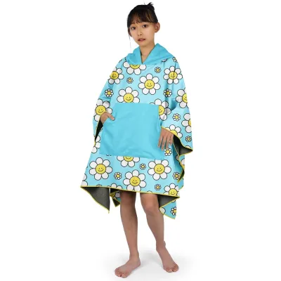 Wholesale Custom Designed Kids Hoodie Beach Towel Disposable and Compressed for Beachside Resorts for Bathroom or Closet Use