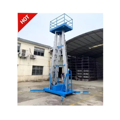 Factory Direct Price 6m 7.5m 100kg Self Propelled Aluminum Lift for One Person
