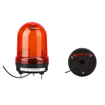 Chint DC12/24V Waterproof  Rotating Strobe  Revolving Warning Light with Buzzer