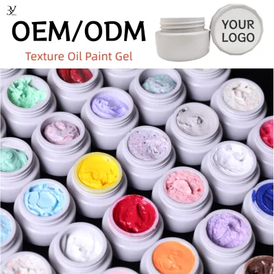 BAYA Nail Solid Cream Cake Texture Oil Painting Gel LED UV Gel Matte Finish Non-toxic No Wipe Nail Art Wholesale OEM ODM LOGO