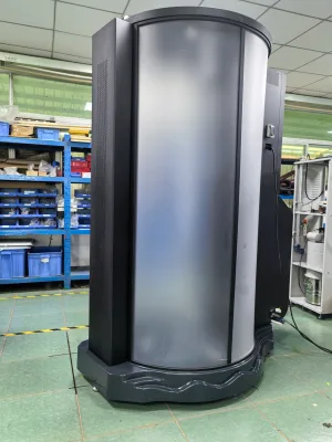 Factory Wholesale 3 Nozzles Spray Tanning Booth Voice Guide Auto Clean 3 Tanks Dual Dry Fans Cabin for Salon Spa Gym