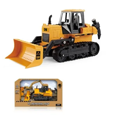 2.4G Six-channel 1:28 Remote Control Crawler Push-soil Simulation Engineering Vehicle