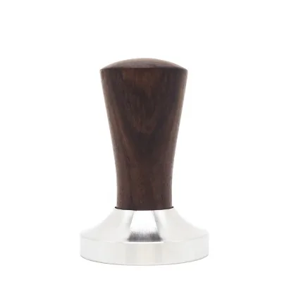 Elegance Wooden Coffee Tamper Flat Espresso Tamper for 53mm Portafilter