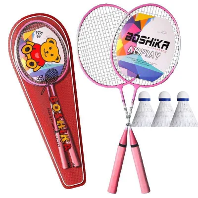 Badminton Racket Set BadmintonRacketUltra-LightAnd Durable Badminton RacketSet for Men Women Adults and Students