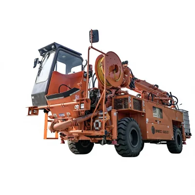 Large Capacity Hopper Mining Spray Truck 300L Storage Bin 30m3/h Output Full Rotary Multi Arm Wet Shotcrete Machine CSS3-Z1 (A)