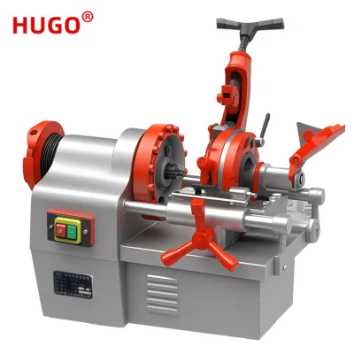 Fully Automatic Small Electric Steel Bar & Fire Pipe Threading Machine with Universal Motor Stainless Steel 2 in Max Diameter