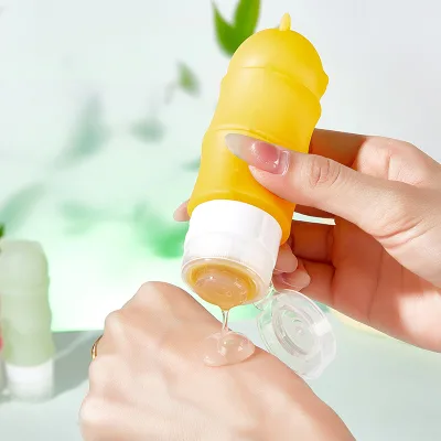 Baifu 90ml TSA Approved Portable Empty Silicone Shampoo Bottle Portable Leak Proof Squeeze