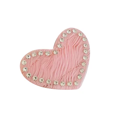 Love studded Diamond Acetate Hair Clip, High Ponytail Spring Clip, High-end Feeling, Hair Accessory Hair Clip