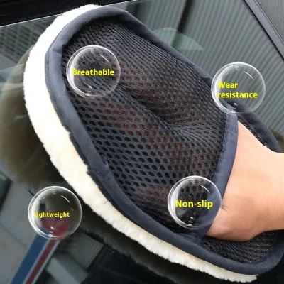 New Arrival Plush Car Wash Glove Cleaning Brush Towel Soft Wool for Car and Motorcycle Washer Useful Product for Car Care