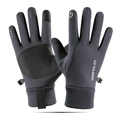Winter Custom Logo Retro Car Reflective Safety Cycling Waterproof Thermal Insulated Unisex Full Finger Driving Racing Running