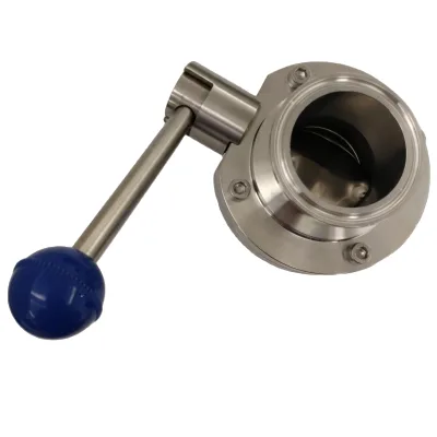 Kinko-flow High-Quality Stainless Steel Sanitary Clamp Butterfly Valve for Food Industry