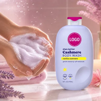 Vanilla and Cashmere Fragrance Shower Gel 473ml Large Capacity pH Balance Sensitive Skin Available