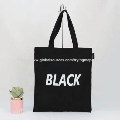 Customize your logo shopping canvas cotton tote bag for promotional