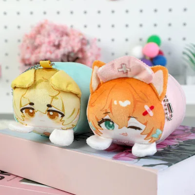 For Eco-Friendly Soft Plush Keychain Pendant Bag Charm Small Accessories Cartoon Cute Girl Gift Wholesale Lanyard