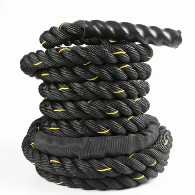 Battle Ropes Home Gym Outdoor Cardio Workout Equipment Heavy Exercise Training Battle Rope 9m 12m 15m for Strength Training