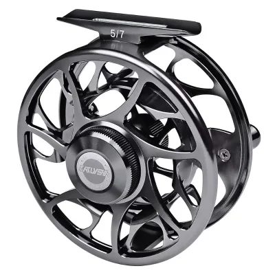 Aluminum Alloy CNC Front Wheel Reel for Fly Fishing in Rivers and Lakes